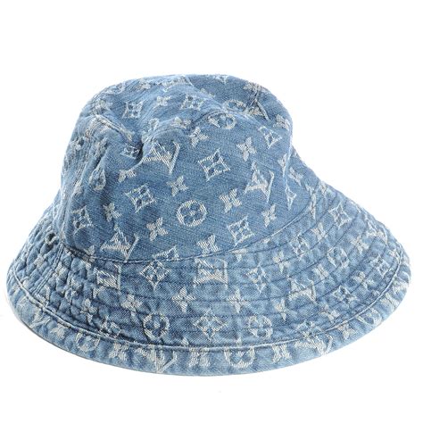 lv bucket hat denim|louis vuitton denim bucket hat.